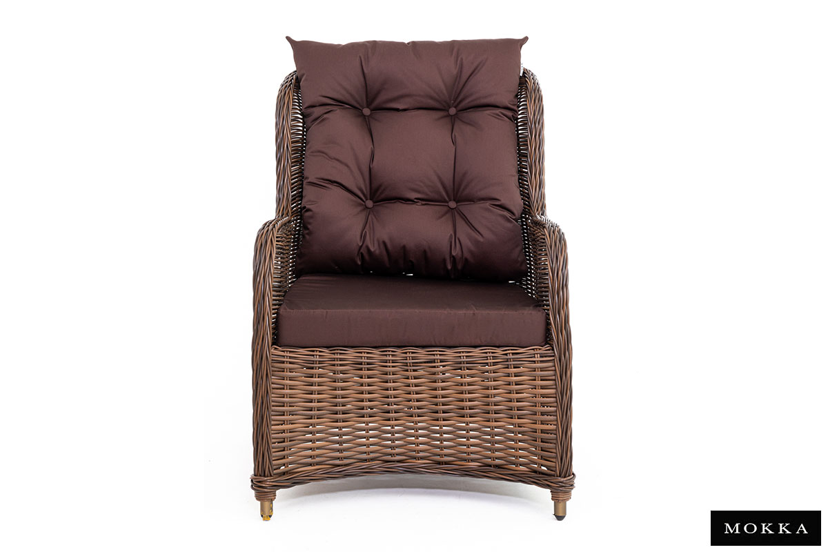 Комплект плетеной мебели МОККА SAN MARINO (стол обеденный, 8 кресел), Бронзовый