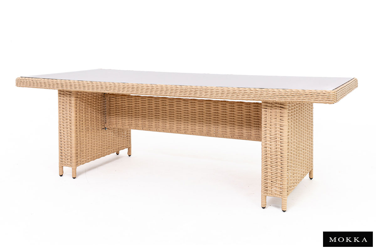 Комплект плетеной мебели МОККА SAN MARINO (стол обеденный, 8 кресел), Бежевый