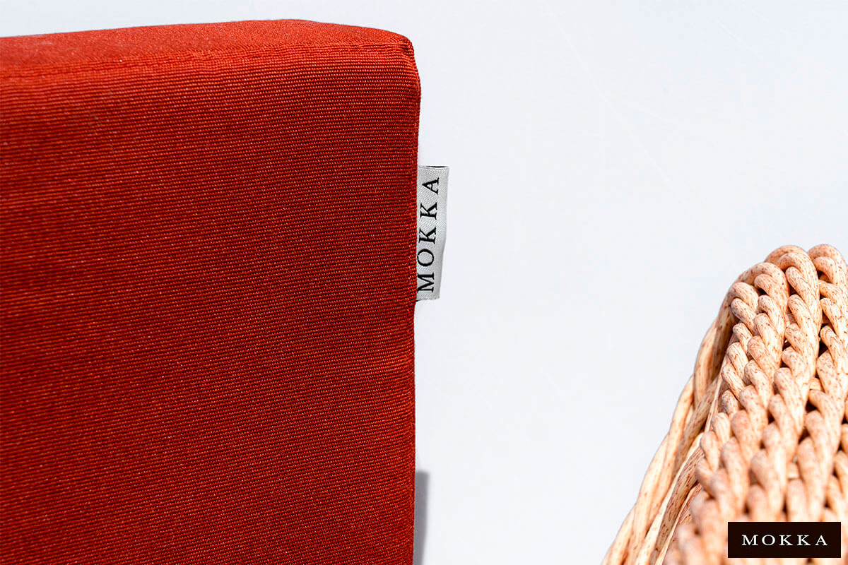 Комплект плетеной  мебели MOKKA VILLA ROSA (4 кресла) + 4 подушки