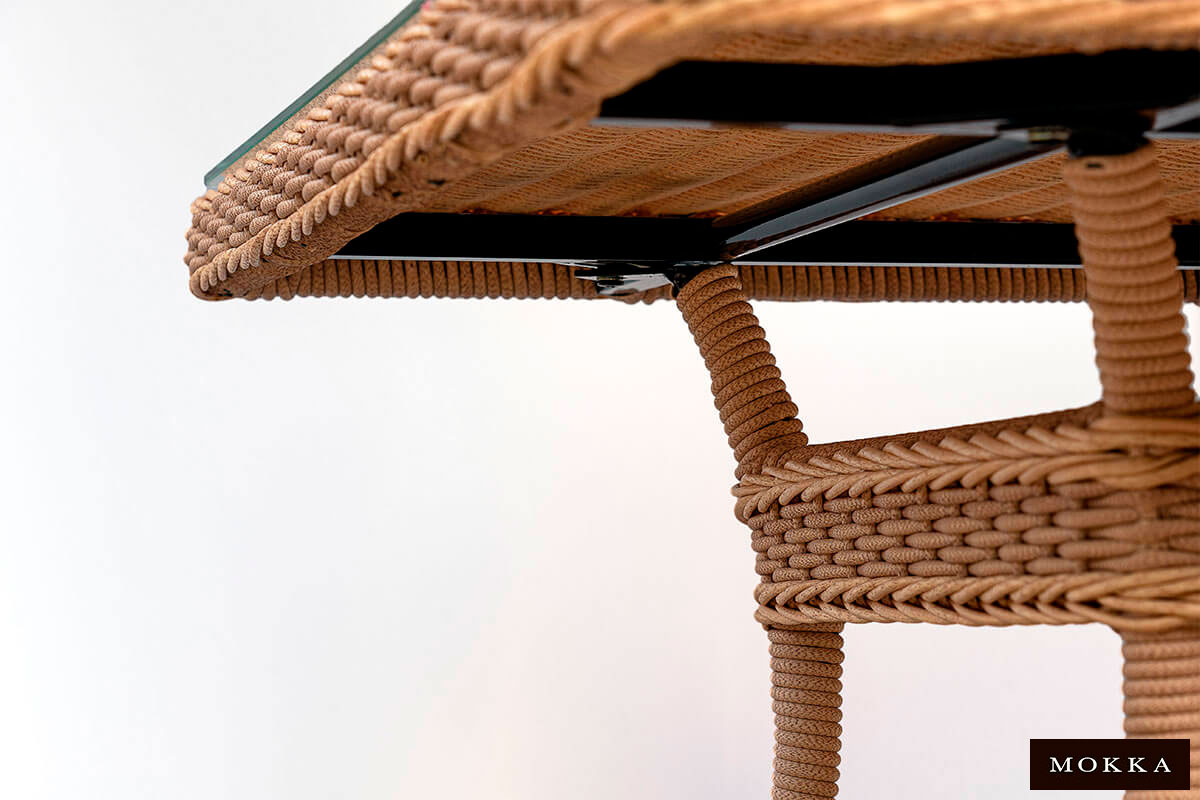 Комплект плетеной  мебели MOKKA VILLA ROSA (4 кресла) + 4 подушки