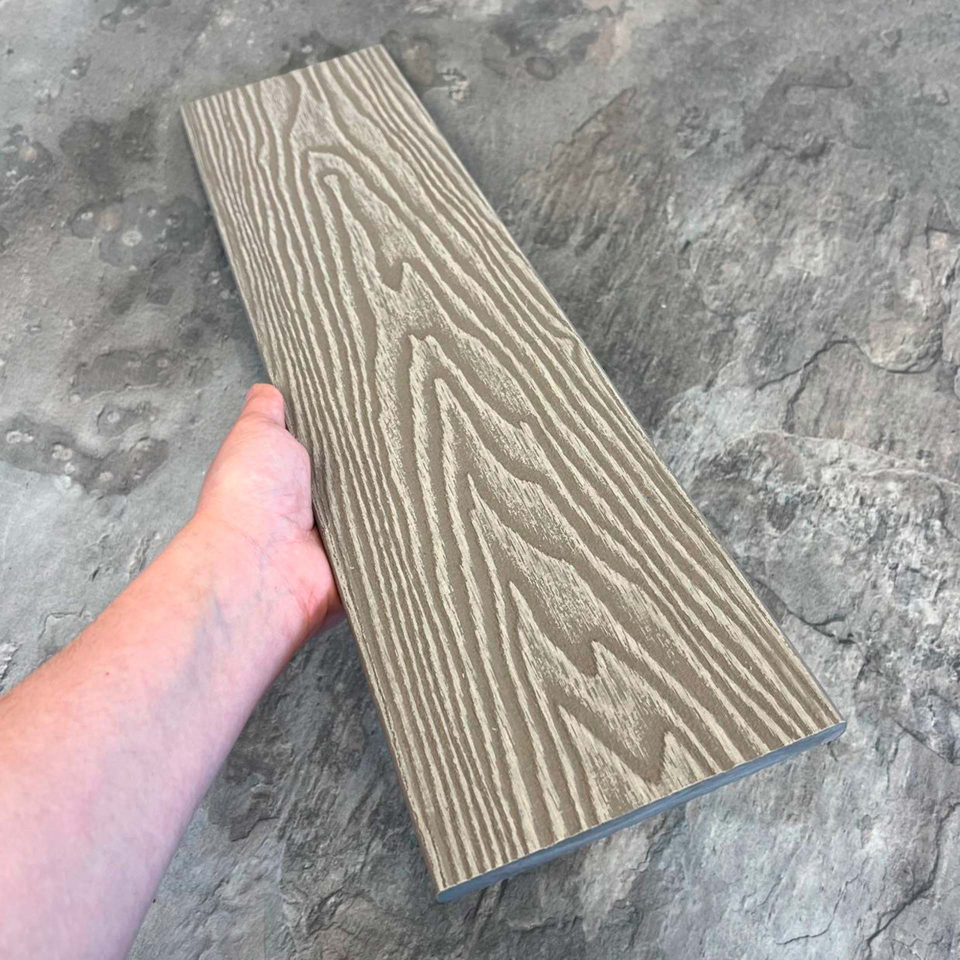 Заборная (универсальная) доска EasyDecking Вуд-Икс 131х11 Бежевый 3D