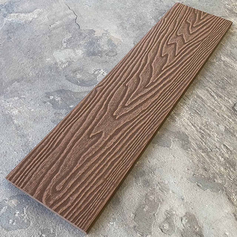 Заборная (универсальная) доска EasyDecking Вуд-Икс 131х11х3010 Коричневый 3D