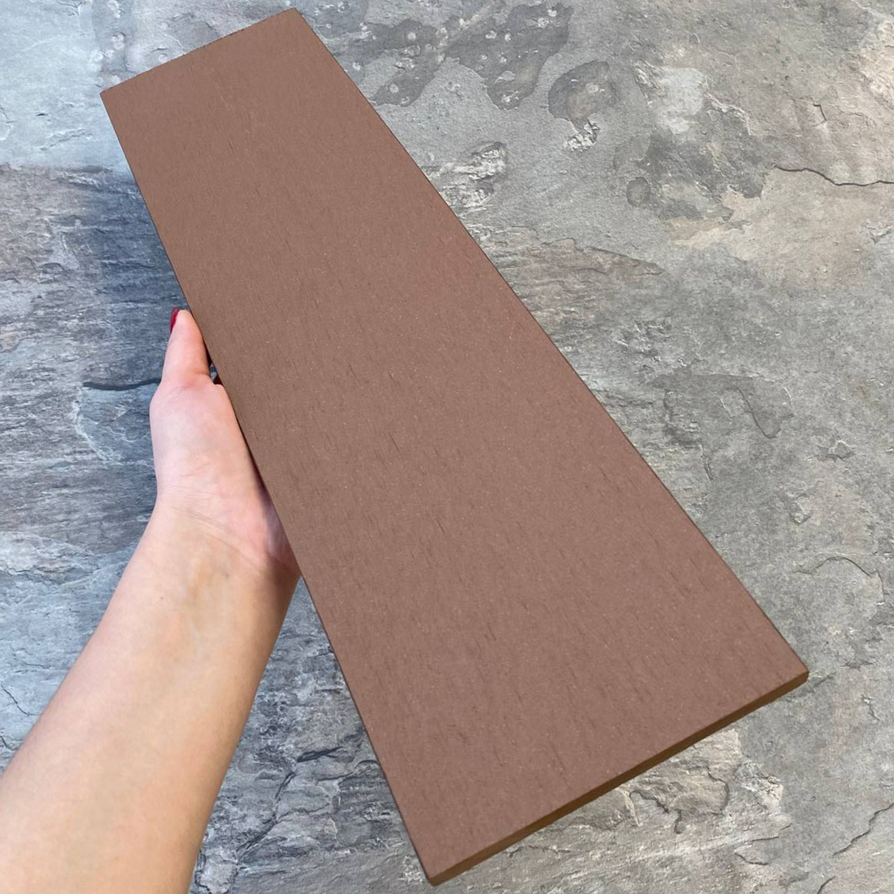 Заборная (универсальная) доска EasyDecking Вуд-Икс 131х11х3010 Коричневый Шлифованная