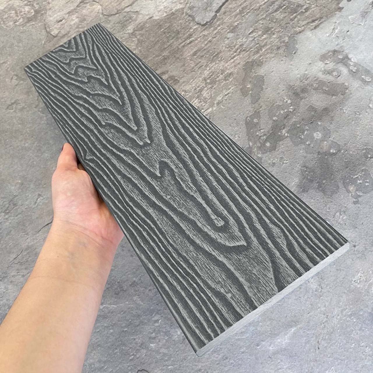 Заборная (универсальная) доска EasyDecking Вуд-Икс 131х11х4010 Серый 3D