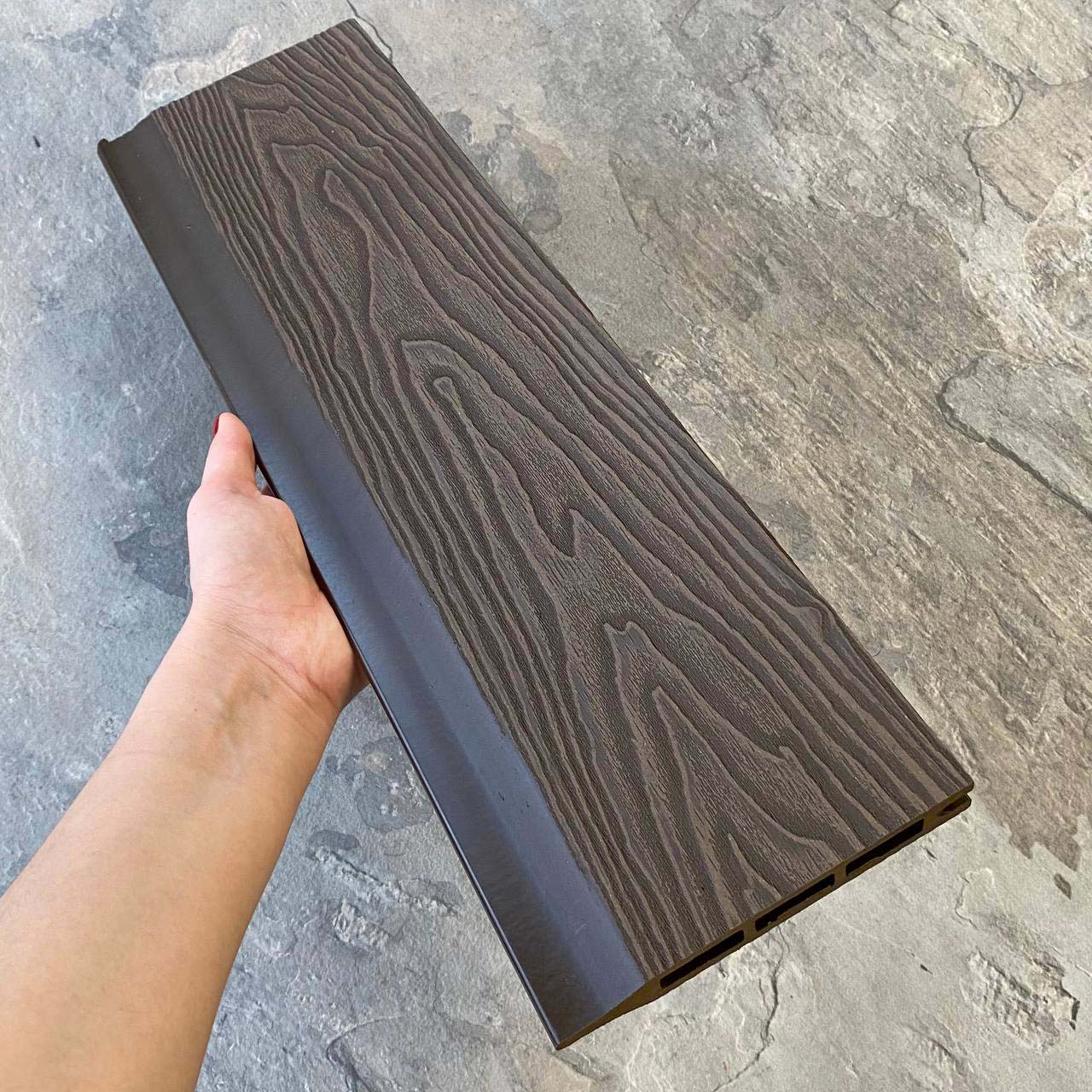 Заборная панель шип-паз EasyDecking Вуд-Икс 146х20х2210 Венге 3D