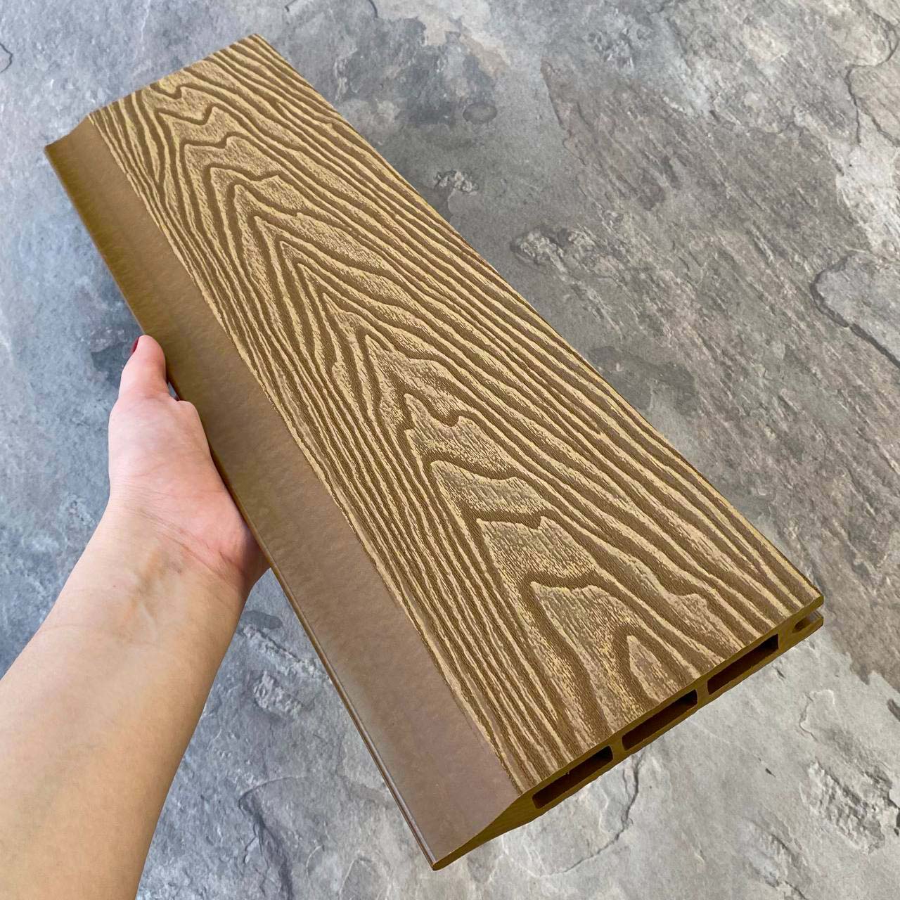 Заборная панель шип-паз EasyDecking Вуд-Икс 146х20х3010 Дуб 3D