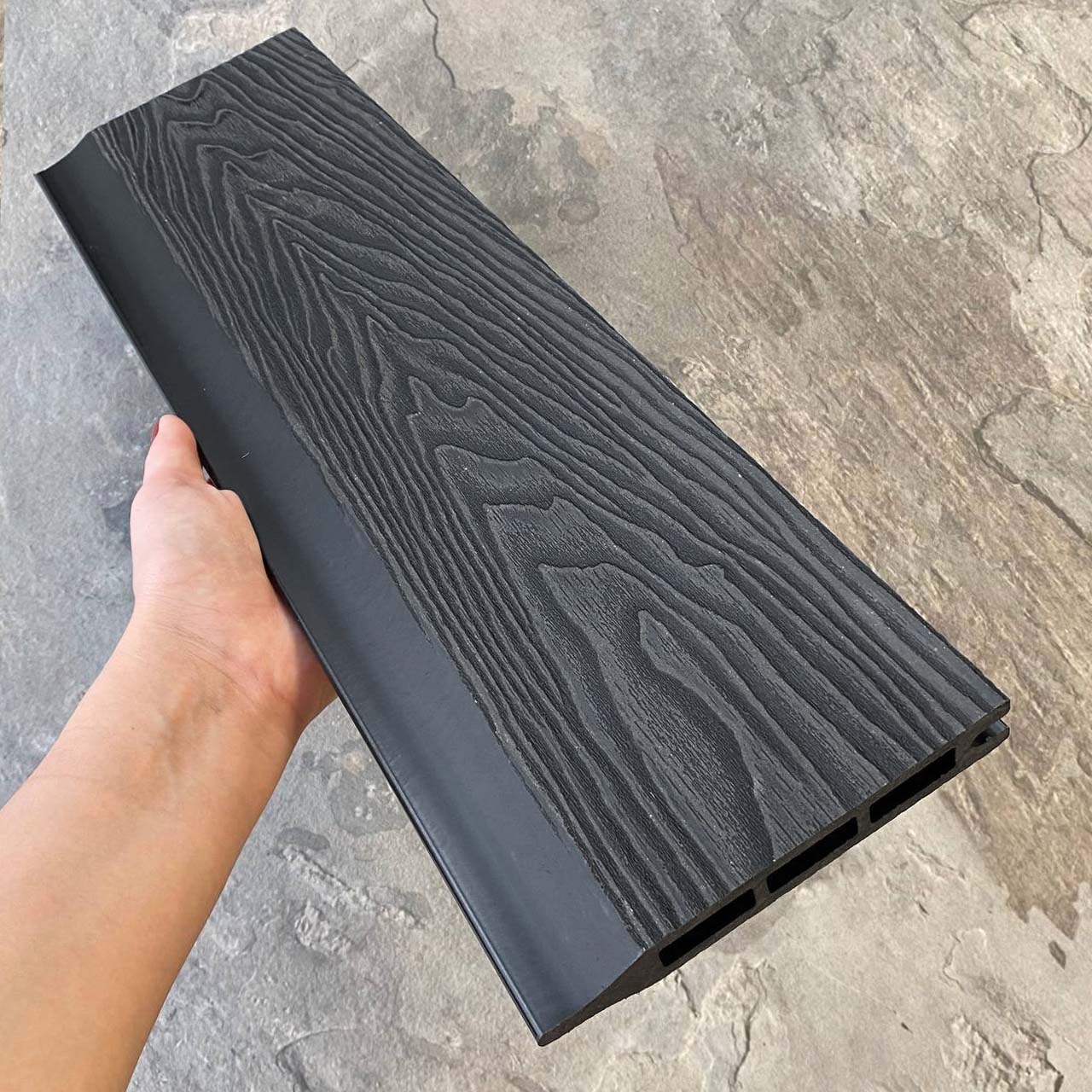 Заборная панель шип-паз EasyDecking Вуд-Икс 146х20х3010 Черное дерево 3D