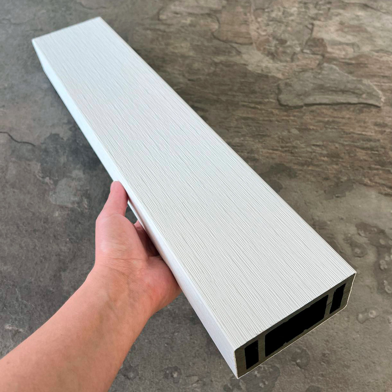 Перила прямоугольные EasyDecking Ко-Экструзия 100x50x3010 Белый