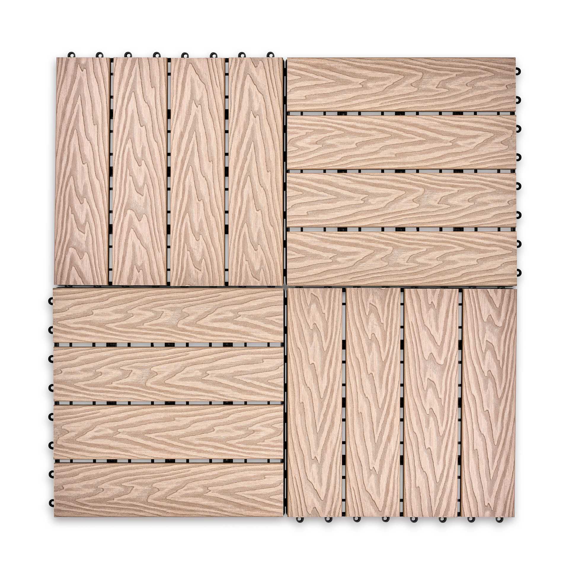 Садовая плитка EasyDecking 300х300х21 Бежевый (в 1 уп. - 11 шт., 1 м2)