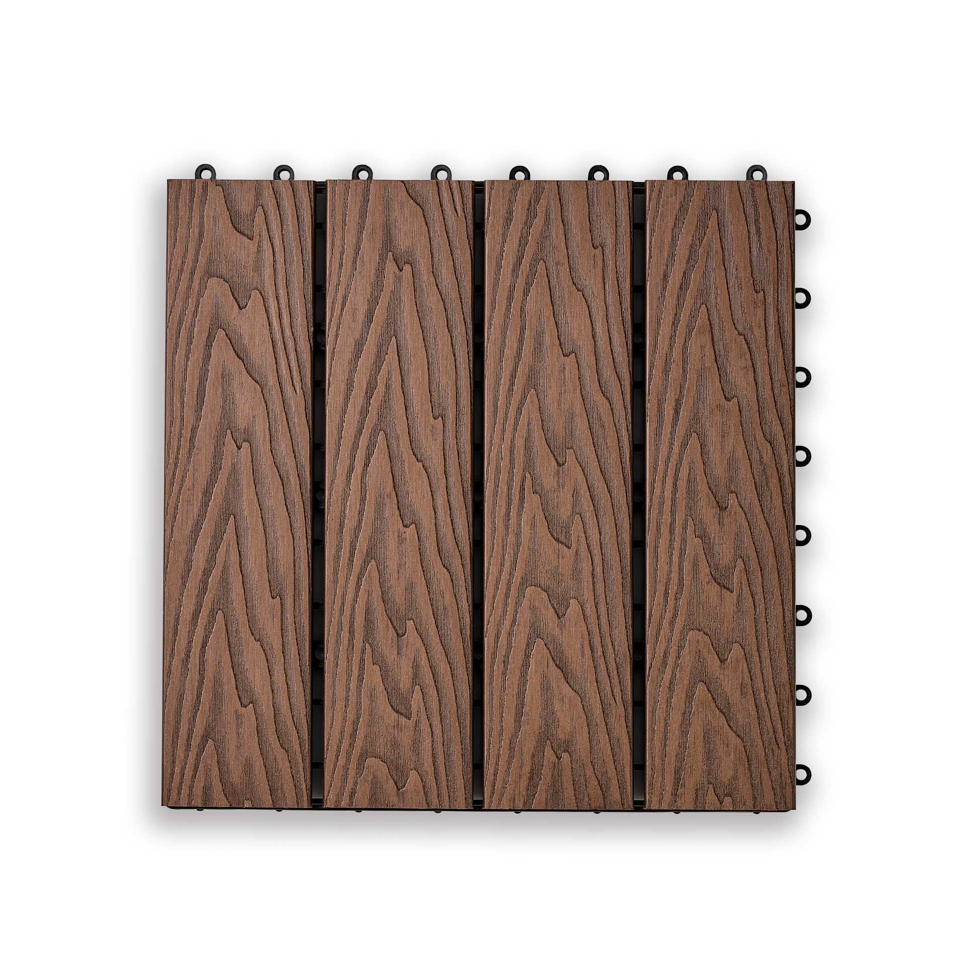 Садовая плитка EasyDecking 300х300х21 Венге (в 1 уп. - 11 шт., 1 м2)