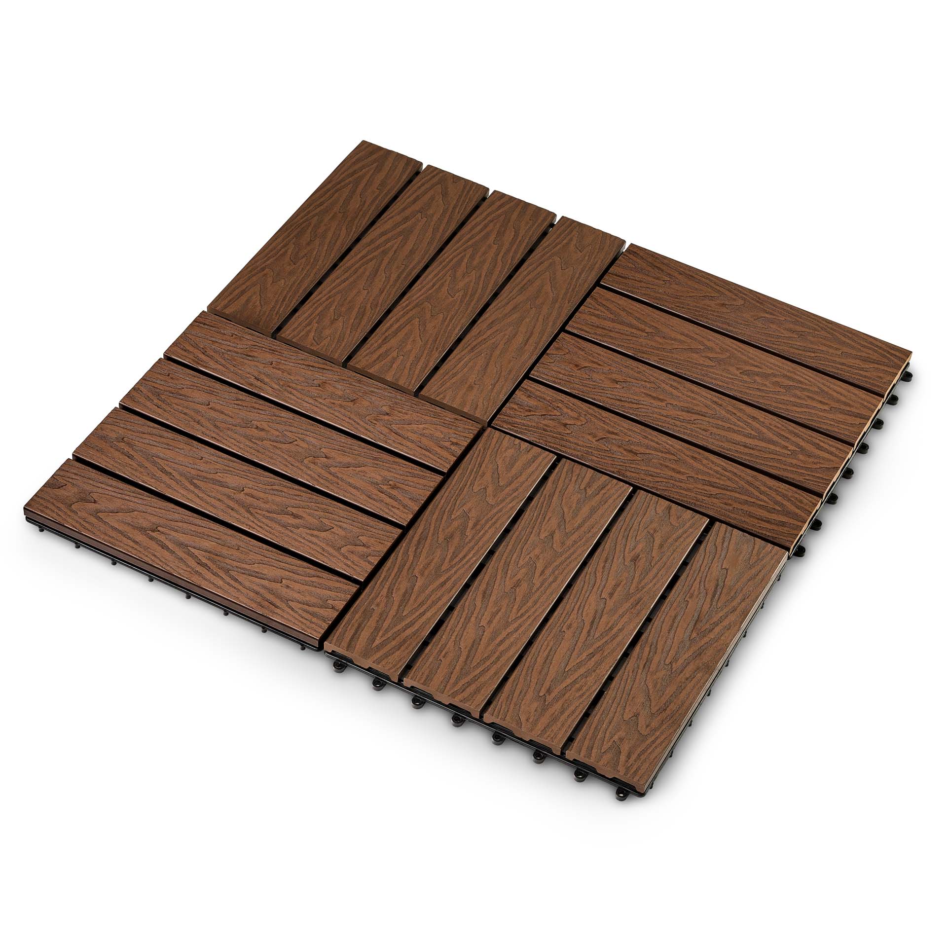 Садовая плитка EasyDecking 300х300х21 Венге (в 1 уп. - 11 шт., 1 м2)