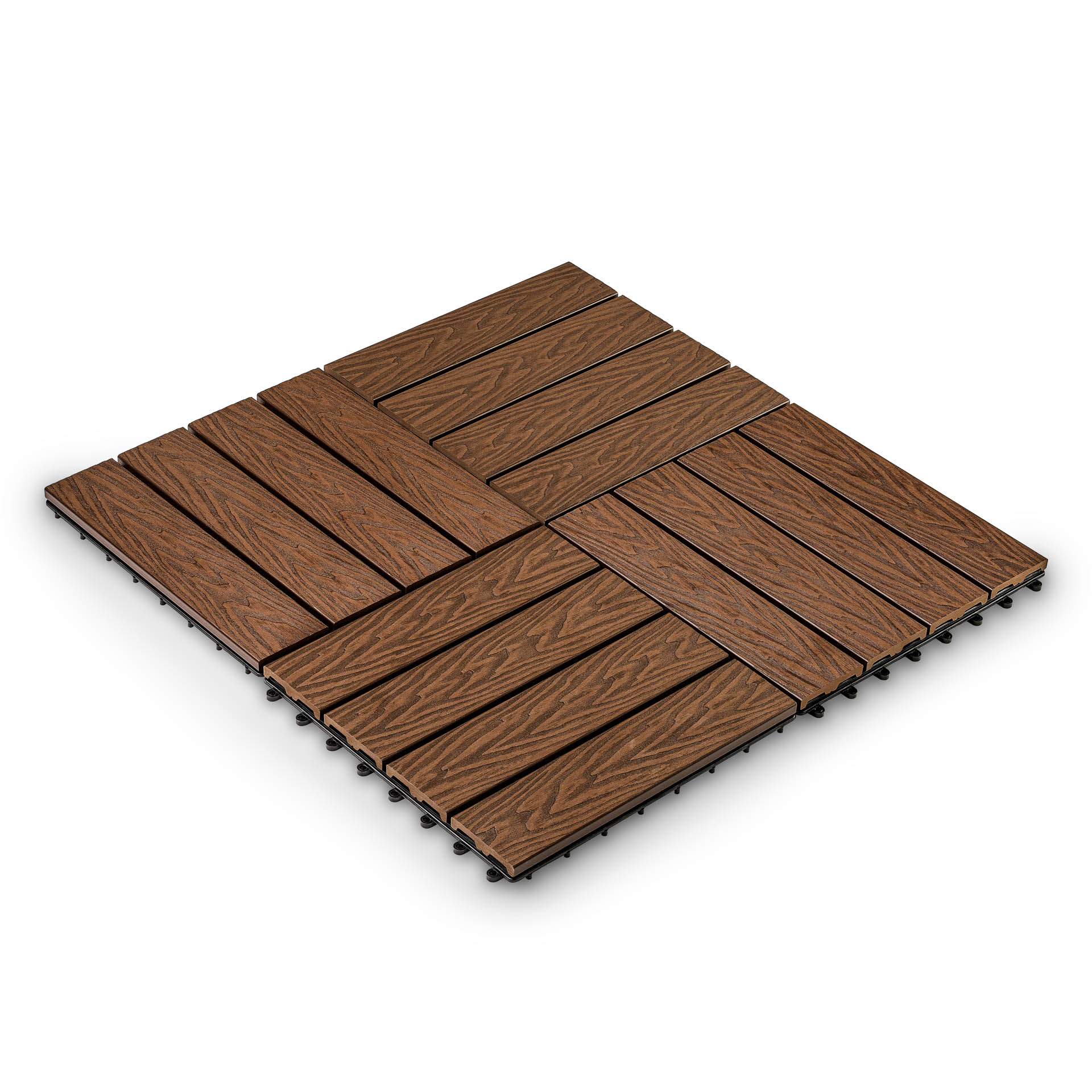 Садовая плитка EasyDecking 300х300х21 Венге (в 1 уп. - 11 шт., 1 м2)