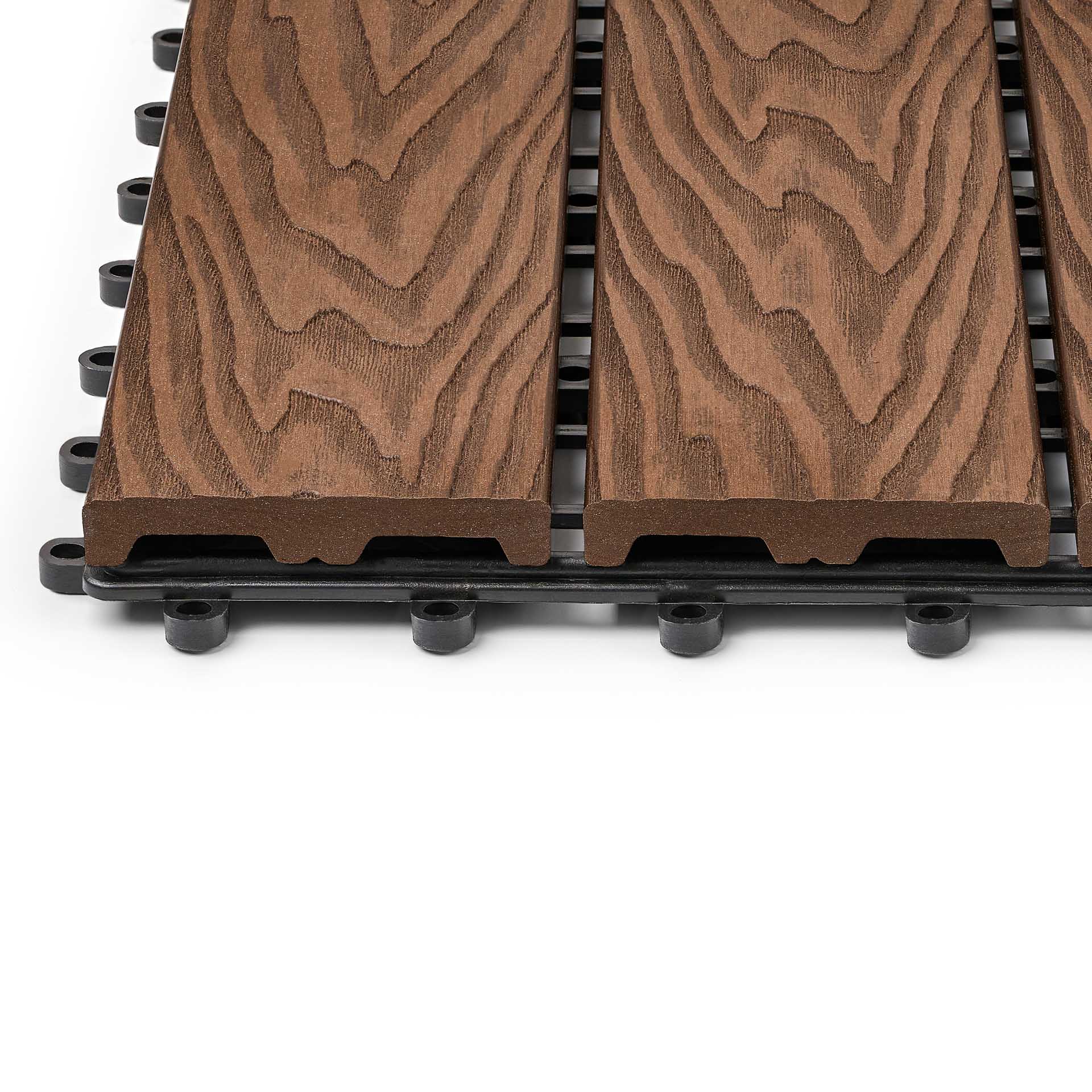 Садовая плитка EasyDecking 300х300х21 Венге (в 1 уп. - 11 шт., 1 м2)