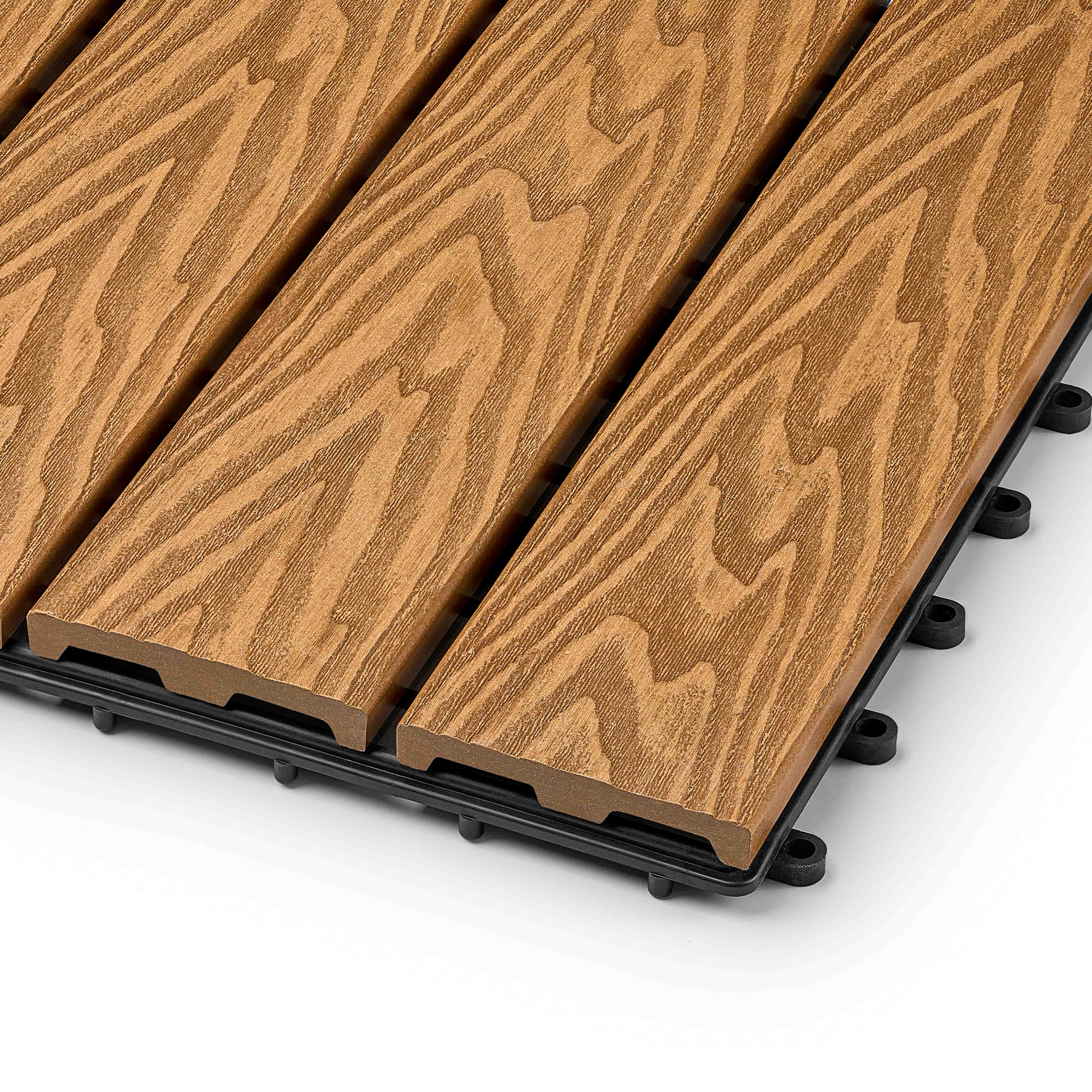 Садовая плитка EasyDecking 300х300х21 Дуб (в 1 уп. - 11 шт., 1 м2)