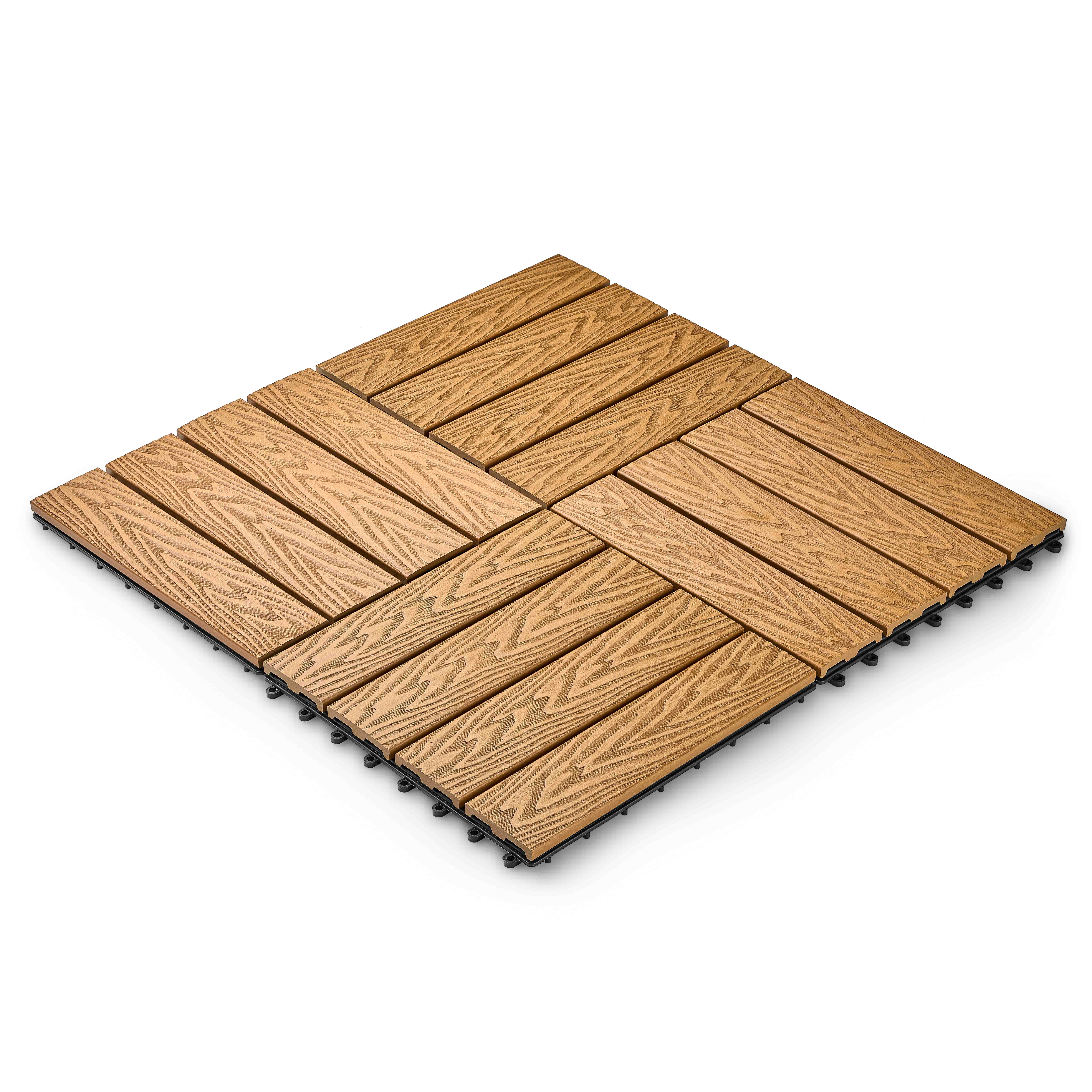 Садовая плитка EasyDecking 300х300х21 Дуб (в 1 уп. - 11 шт., 1 м2)