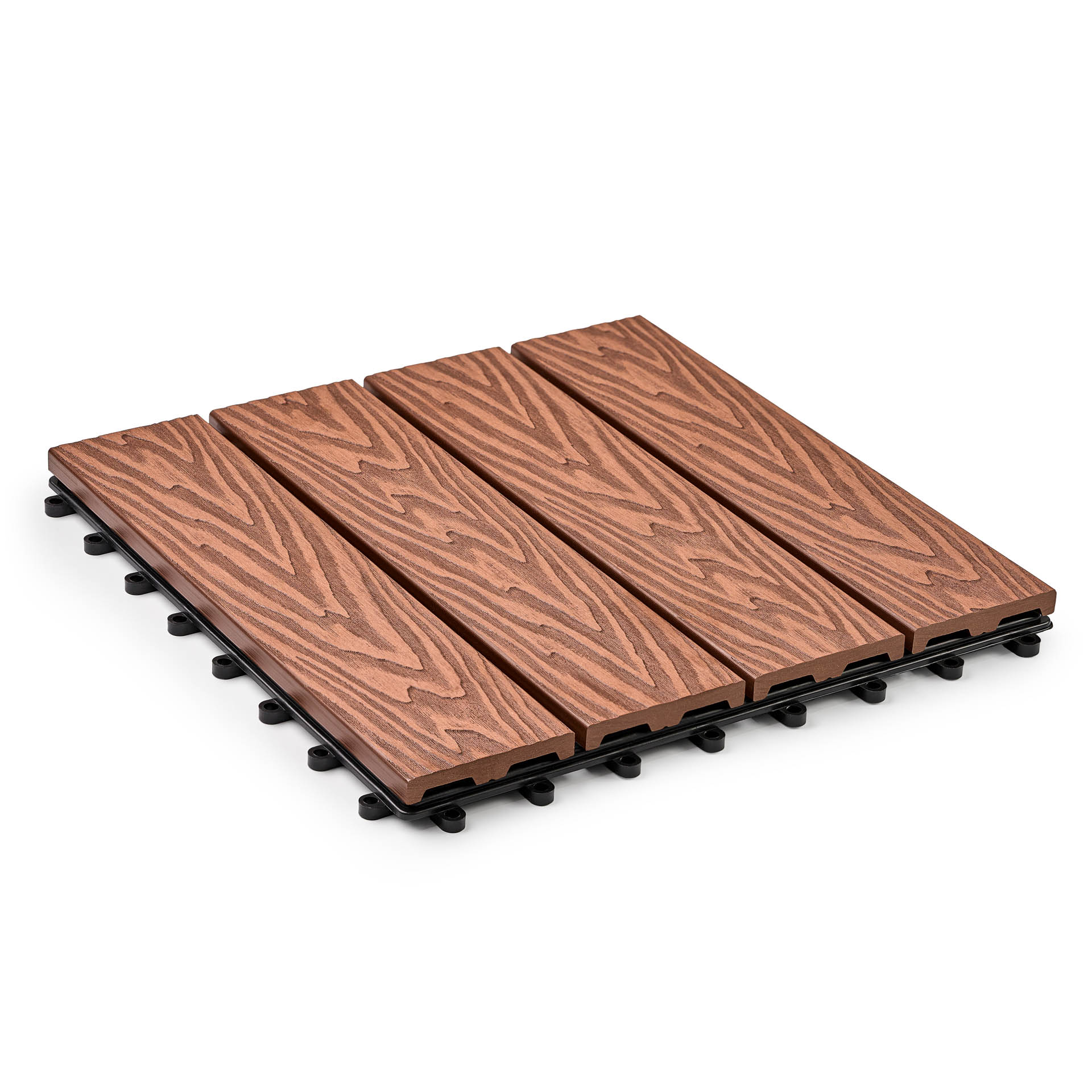Садовая плитка EasyDecking 300х300х21 Коричневый (в 1 уп. - 11 шт., 1 м2)
