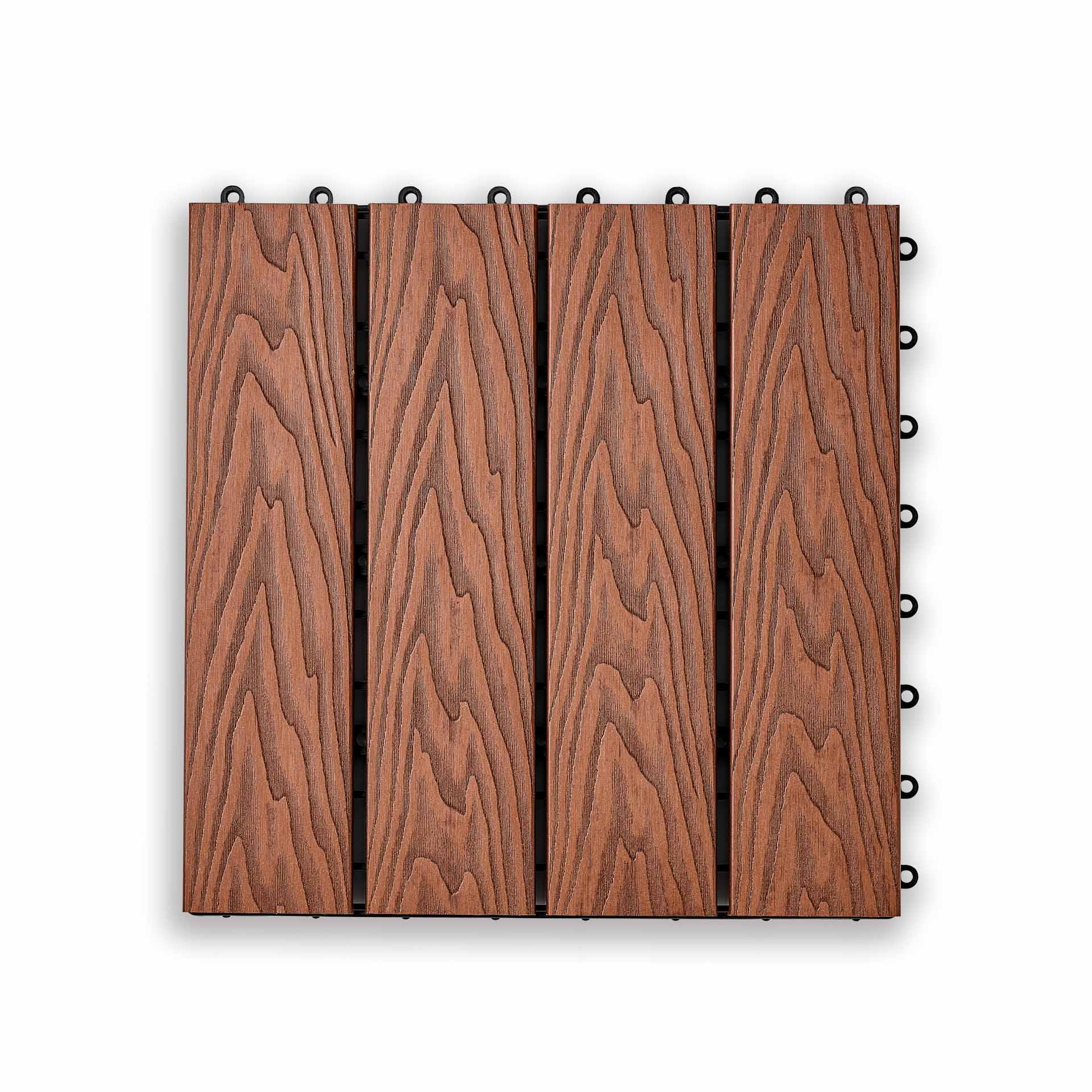 Садовая плитка EasyDecking 300х300х21 Коричневый (в 1 уп. - 11 шт., 1 м2)