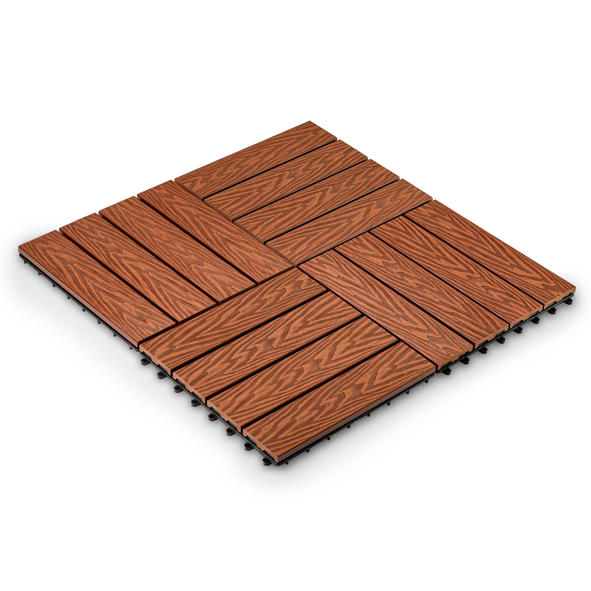 Садовая плитка EasyDecking 300х300х21 Коричневый (в 1 уп. - 11 шт., 1 м2)