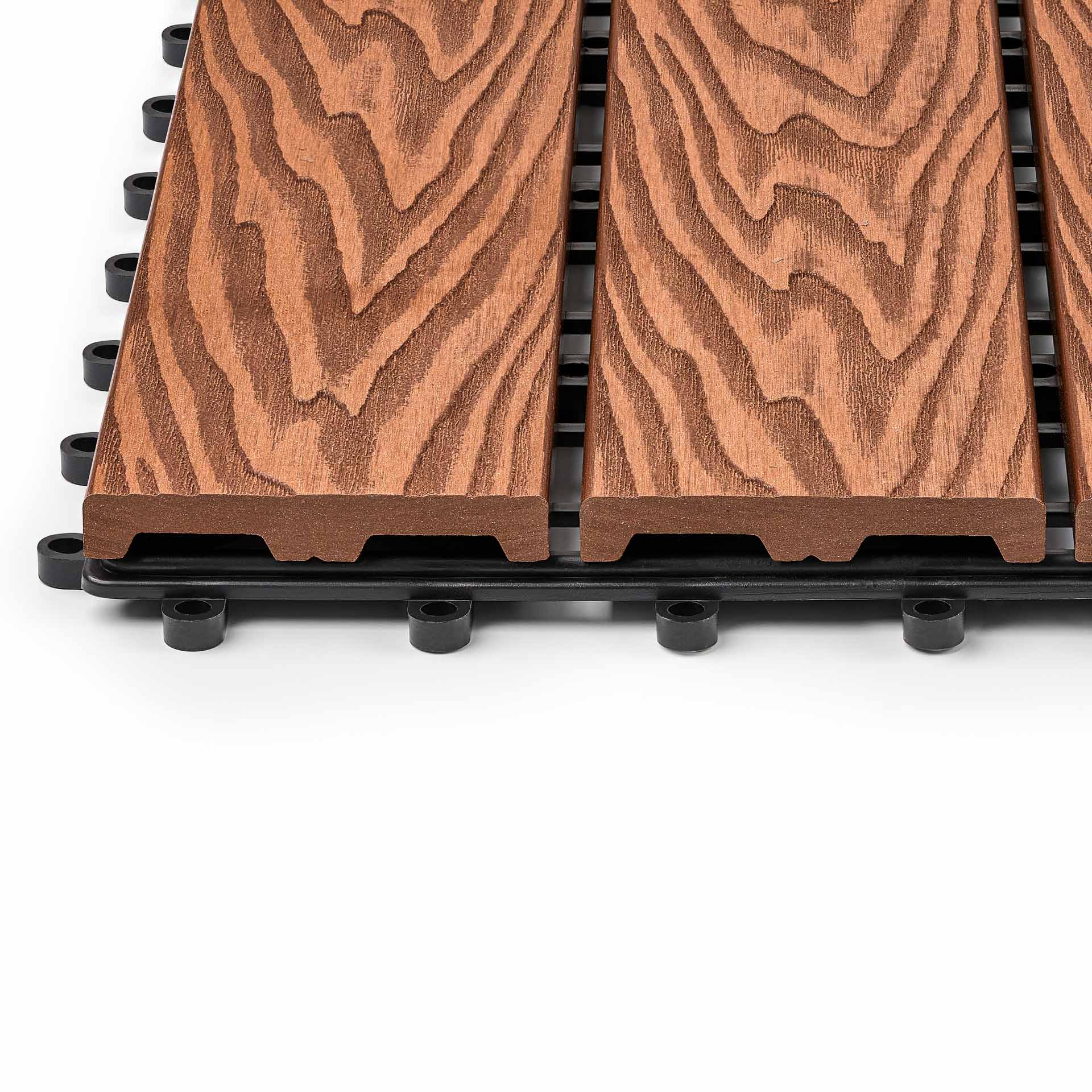 Садовая плитка EasyDecking 300х300х21 Коричневый (в 1 уп. - 11 шт., 1 м2)