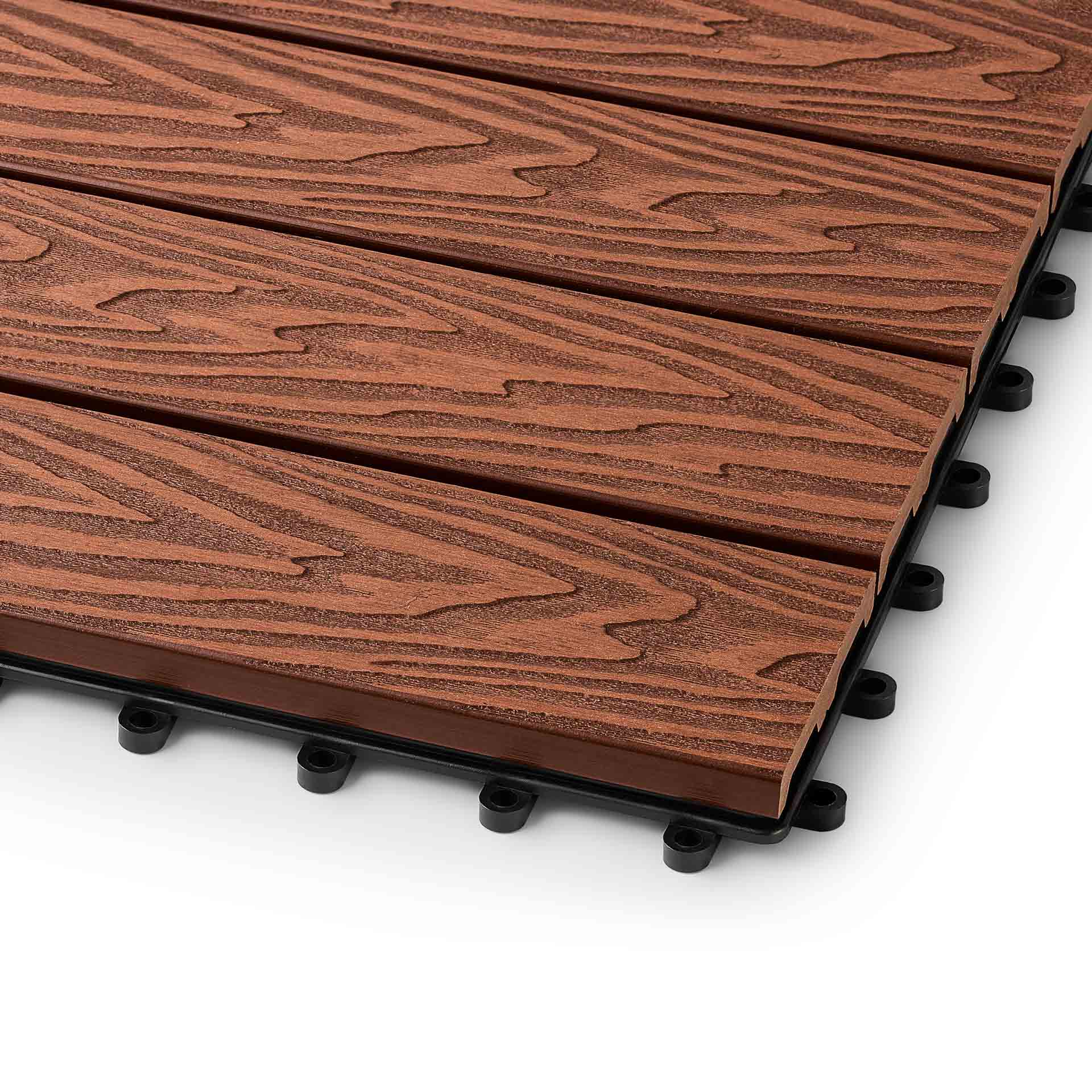 Садовая плитка EasyDecking 300х300х21 Коричневый (в 1 уп. - 11 шт., 1 м2)
