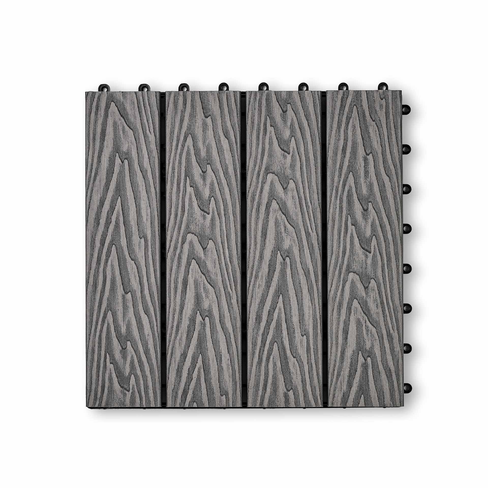 Садовая плитка EasyDecking 300х300х21 Серый (в 1 уп. - 11 шт., 1 м2)