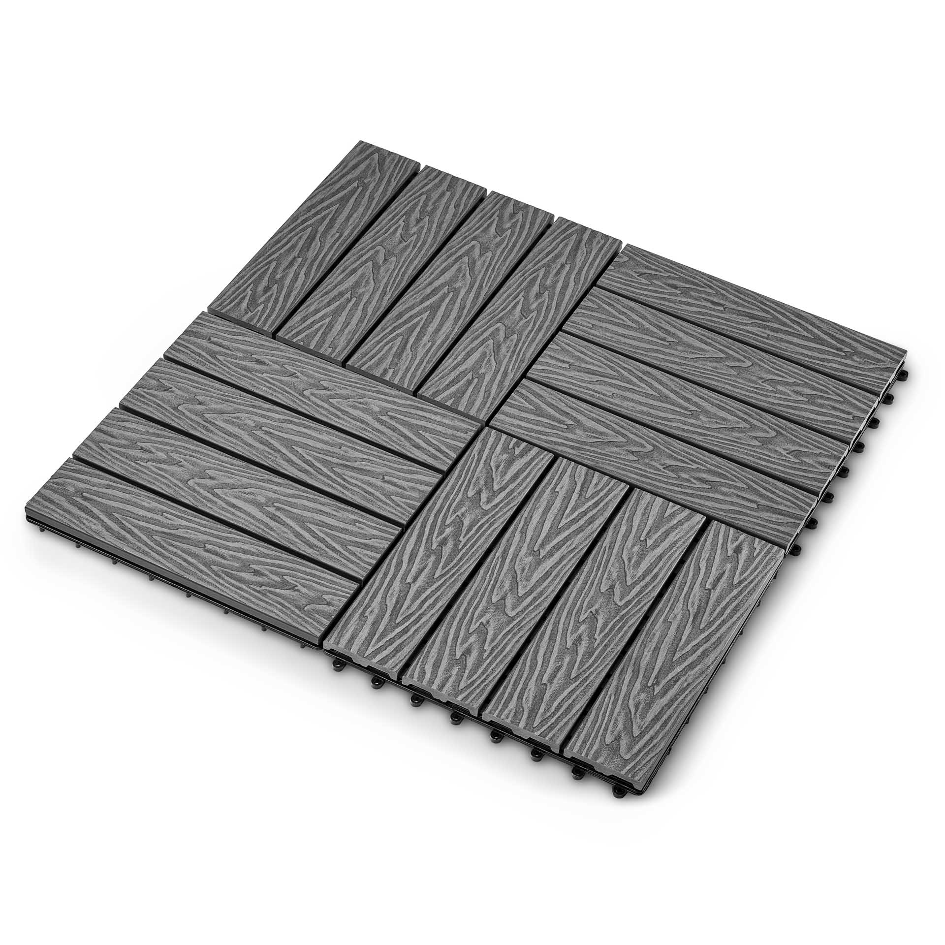 Садовая плитка EasyDecking 300х300х21 Серый (в 1 уп. - 11 шт., 1 м2)