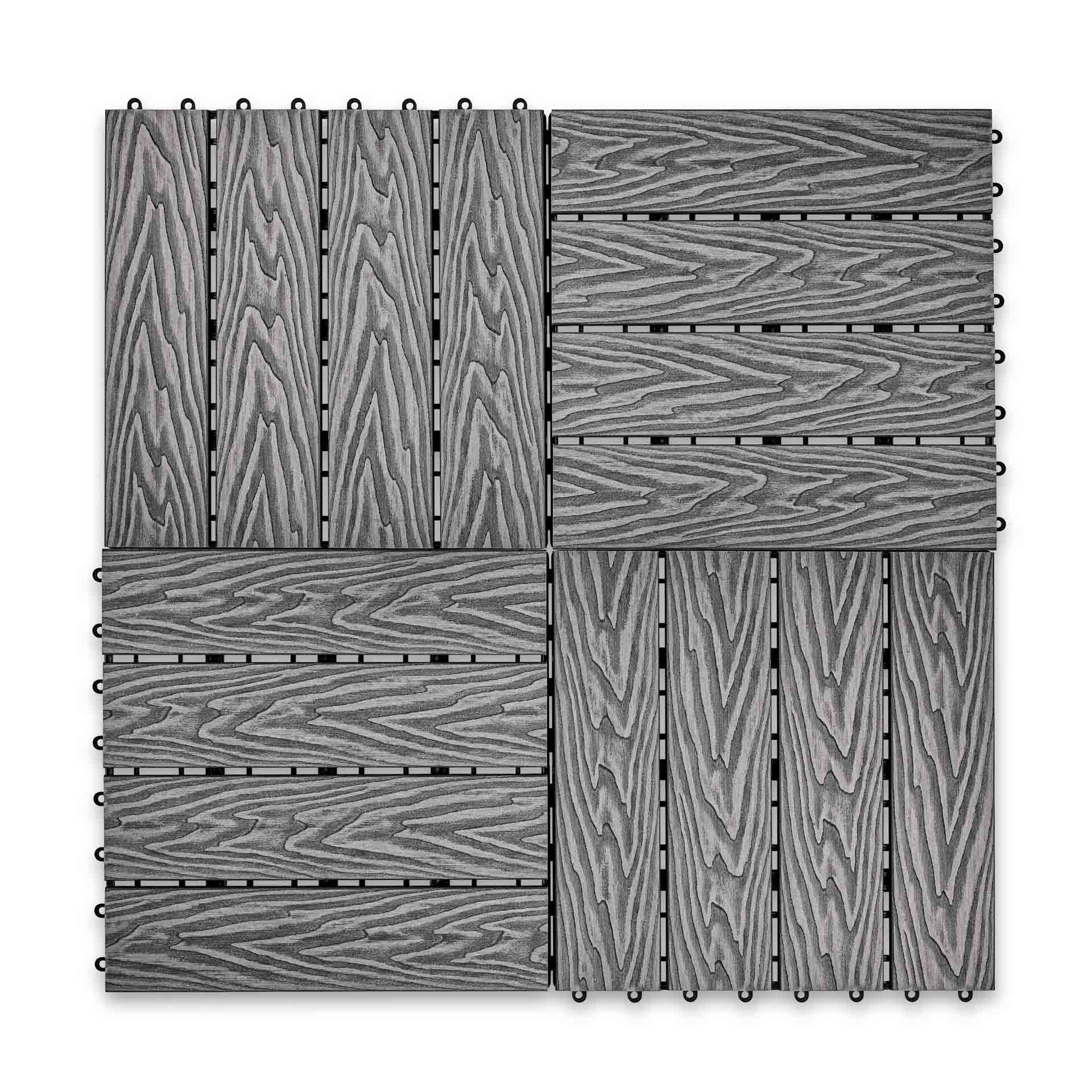 Садовая плитка EasyDecking 300х300х21 Серый (в 1 уп. - 11 шт., 1 м2)