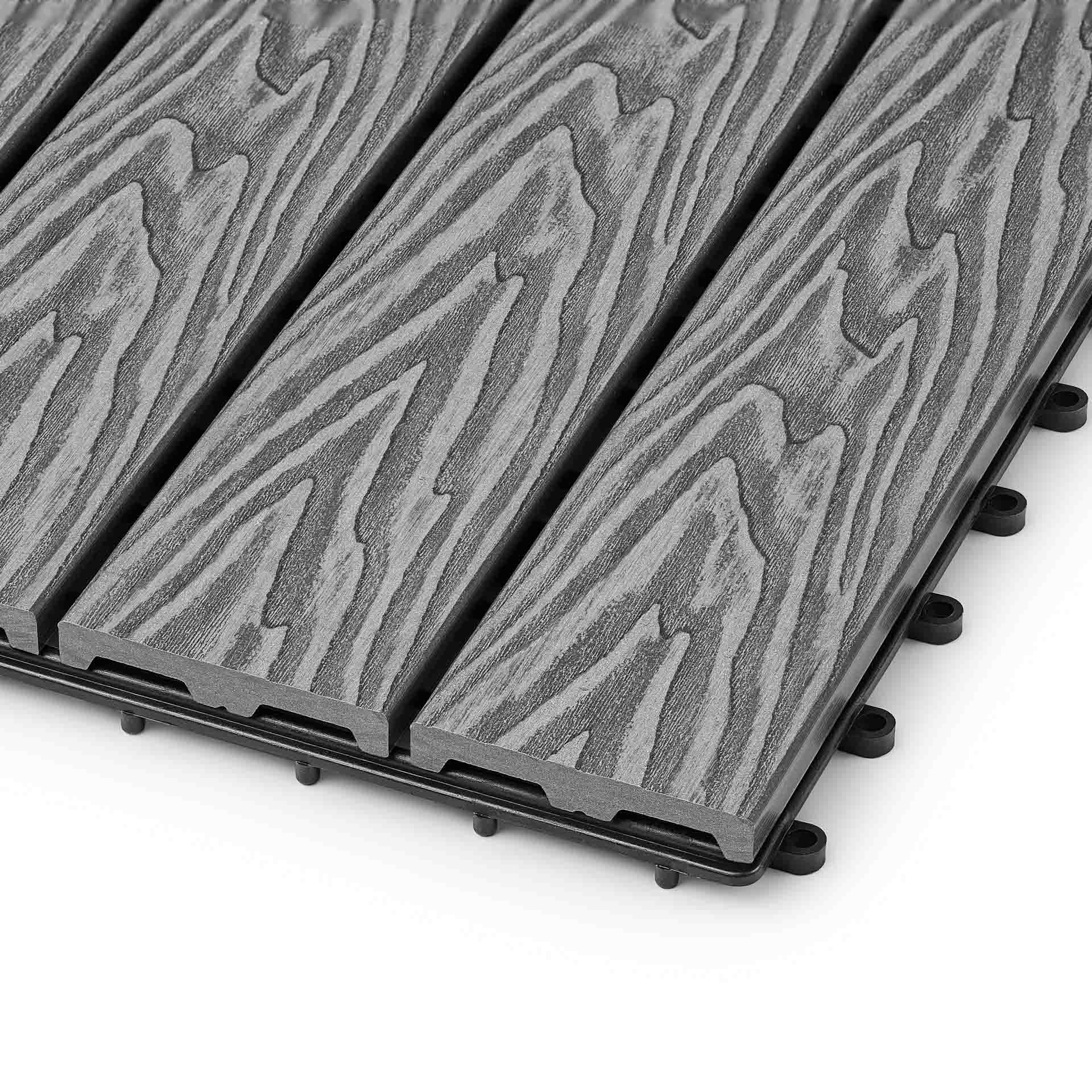 Садовая плитка EasyDecking 300х300х21 Серый (в 1 уп. - 11 шт., 1 м2)