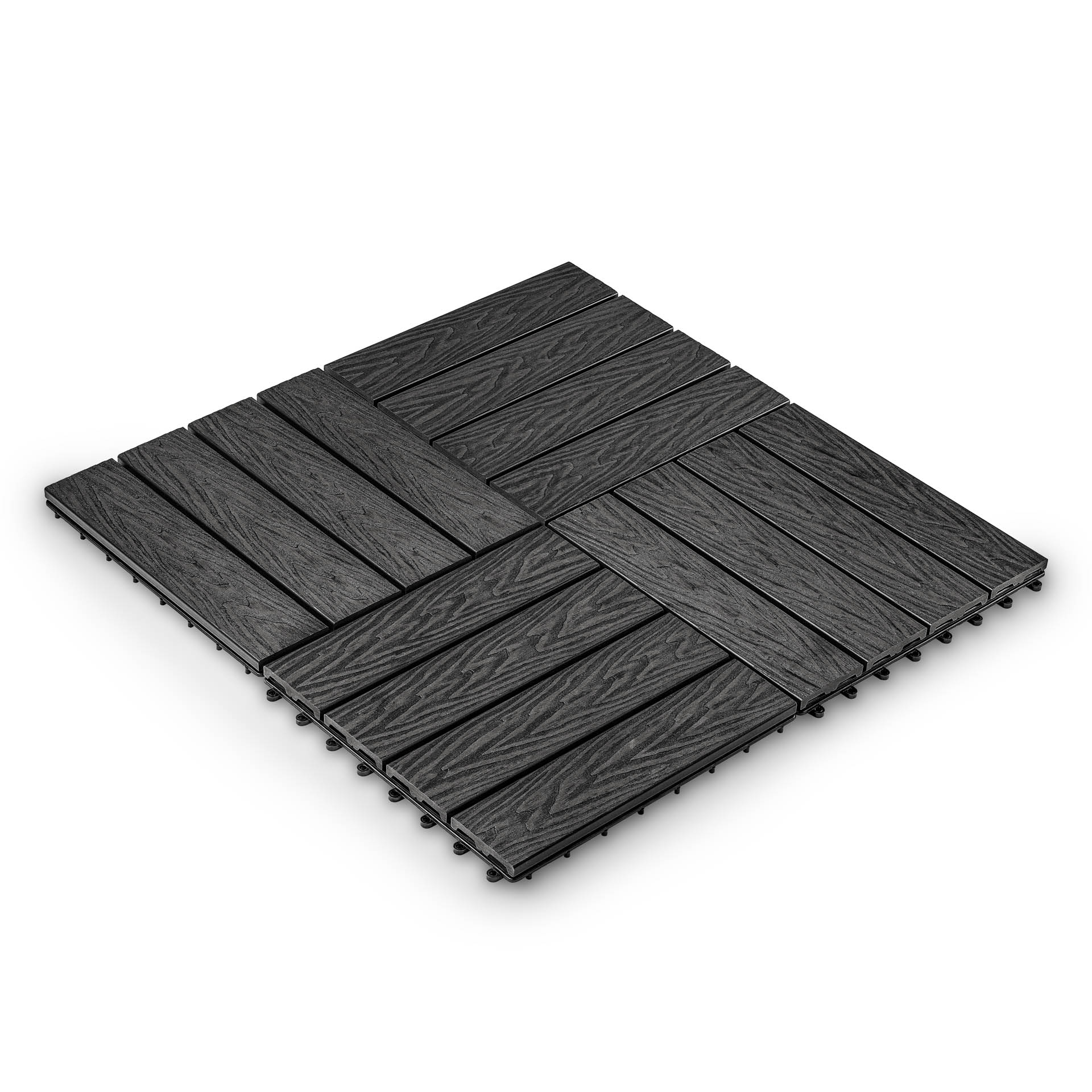 Садовая плитка EasyDecking 300х300х21 Черное дервео (в 1 уп. - 11 шт., 1 м2)