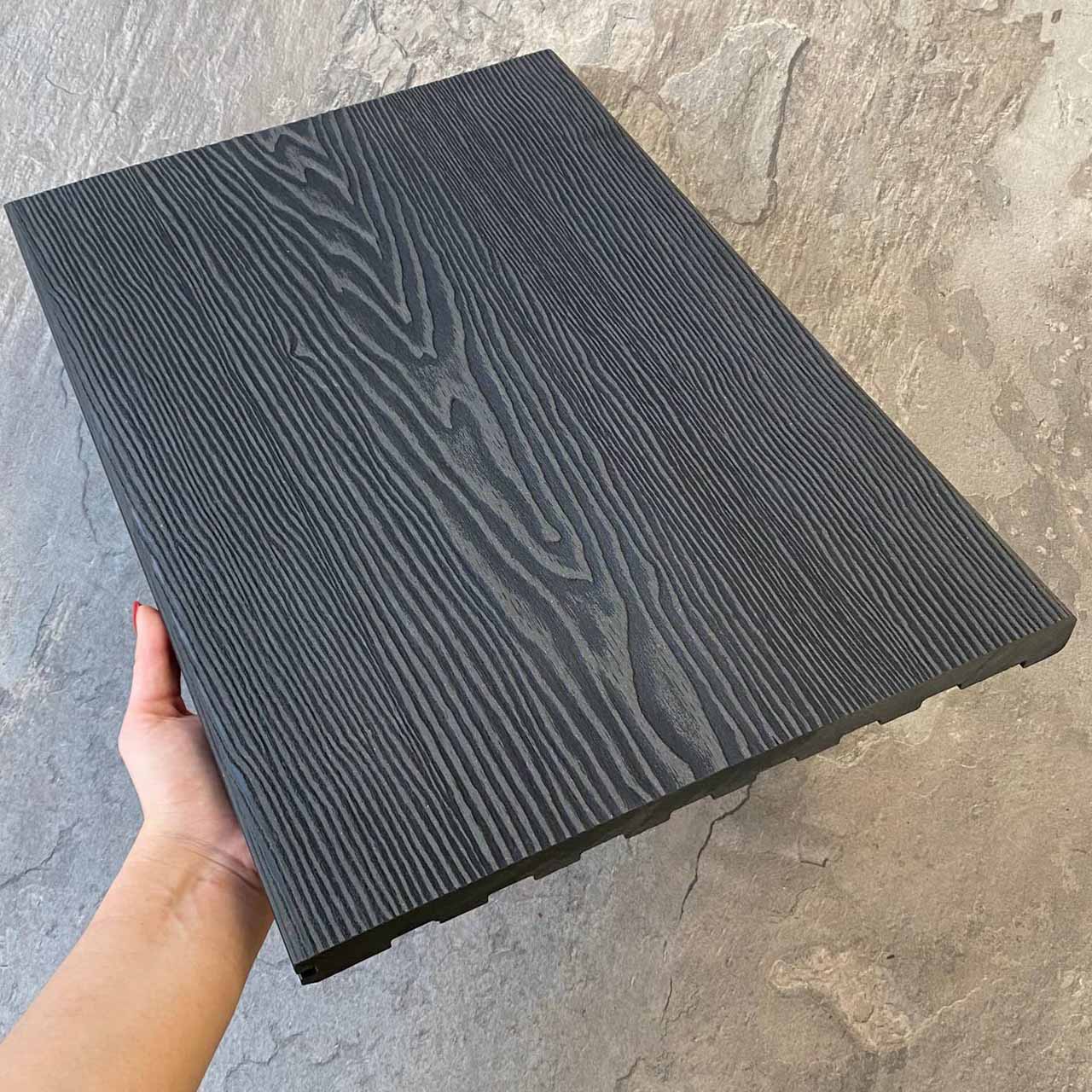Ступень EasyDecking Вуд-Икс 348х22х3010 Черное дерево 3Д