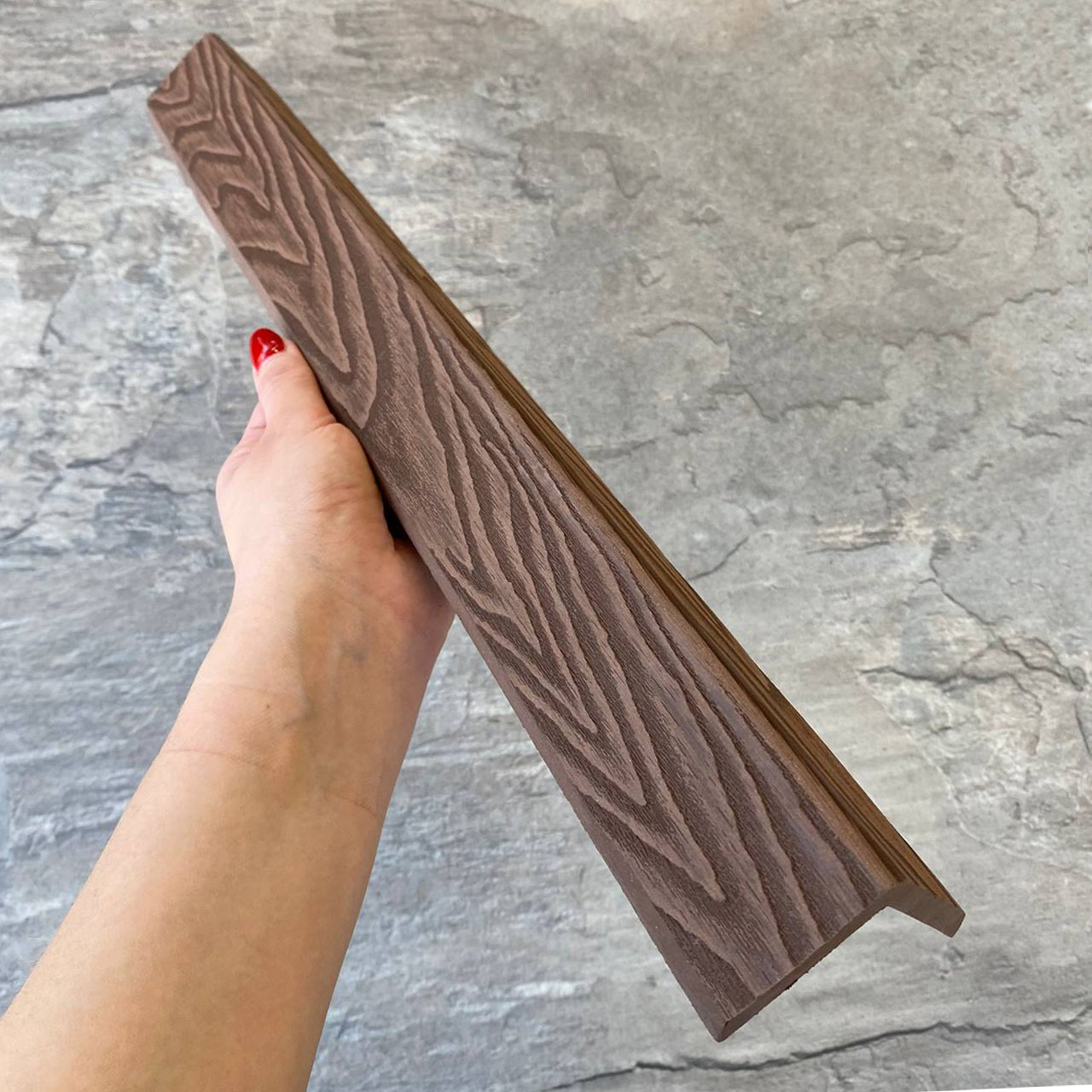 Угол EasyDecking Вуд-Икс 50х50х3010 Коричневый 3Д