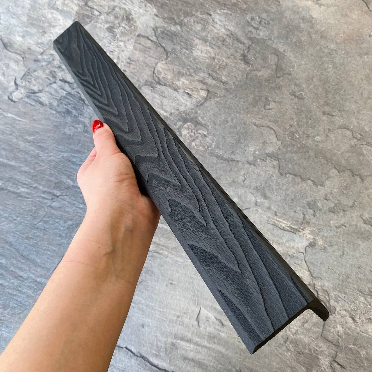 Угол EasyDecking Вуд-Икс 50х50х3010 Черное дерево 3Д