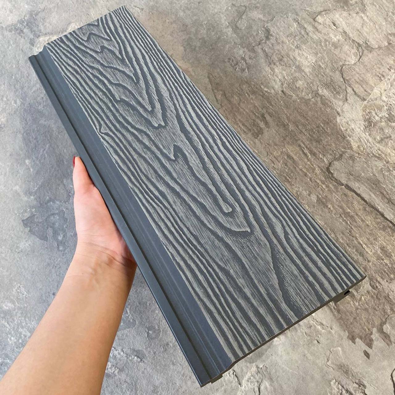 Фасадная панель EasyDecking Вуд-Икс 156х21х3010 Серый 3D
