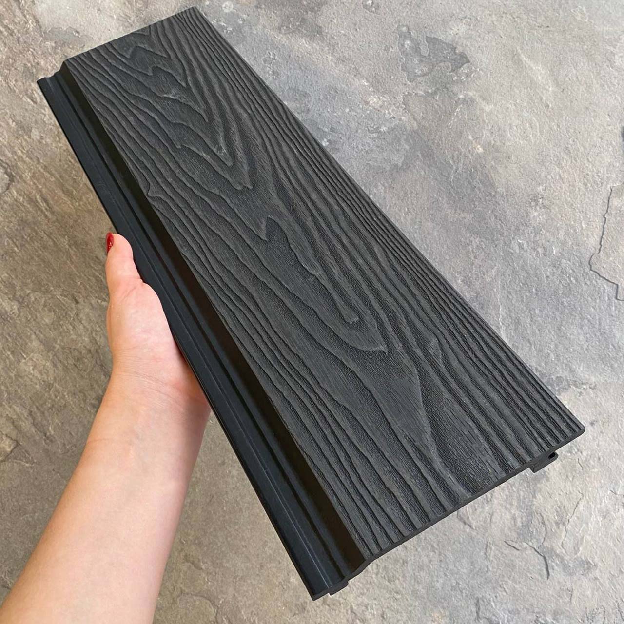 Фасадная панель EasyDecking Вуд-Икс 156х21х3010 Черное дерево 3D
