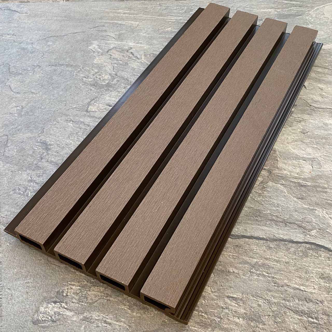 Фасадная реечная панель EasyDecking Вуд-Икс 219х26х3010 Венге Шлифованная
