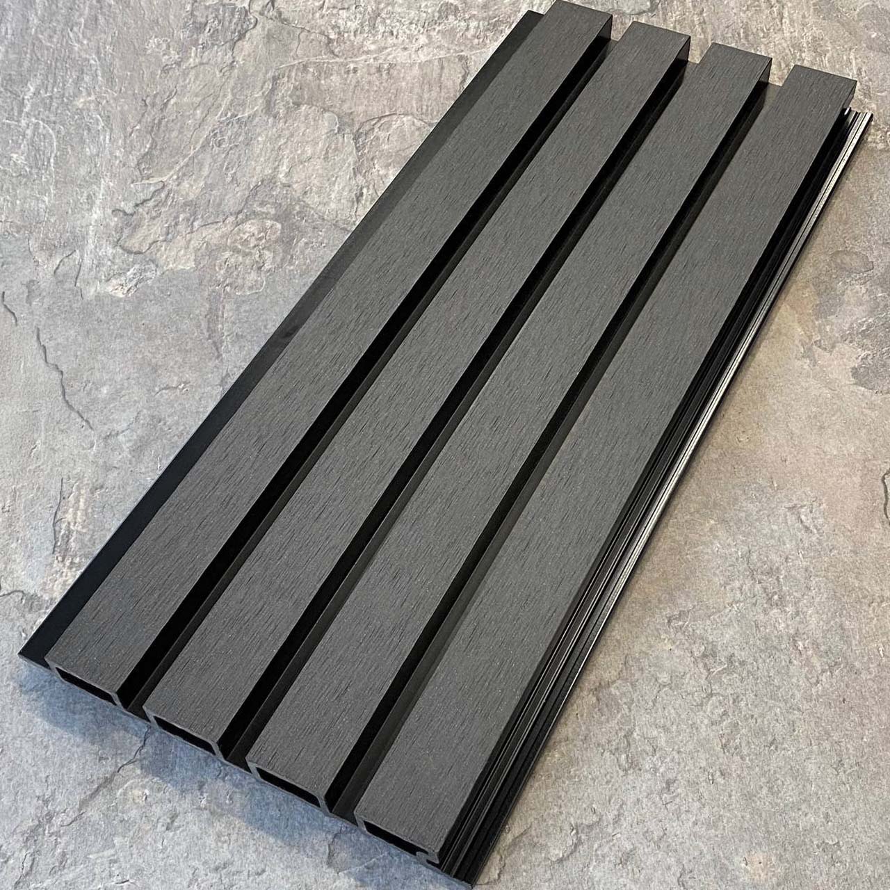 Фасадная реечная панель EasyDecking Вуд-Икс 219х26х3010 Черное дерево Шлифованная