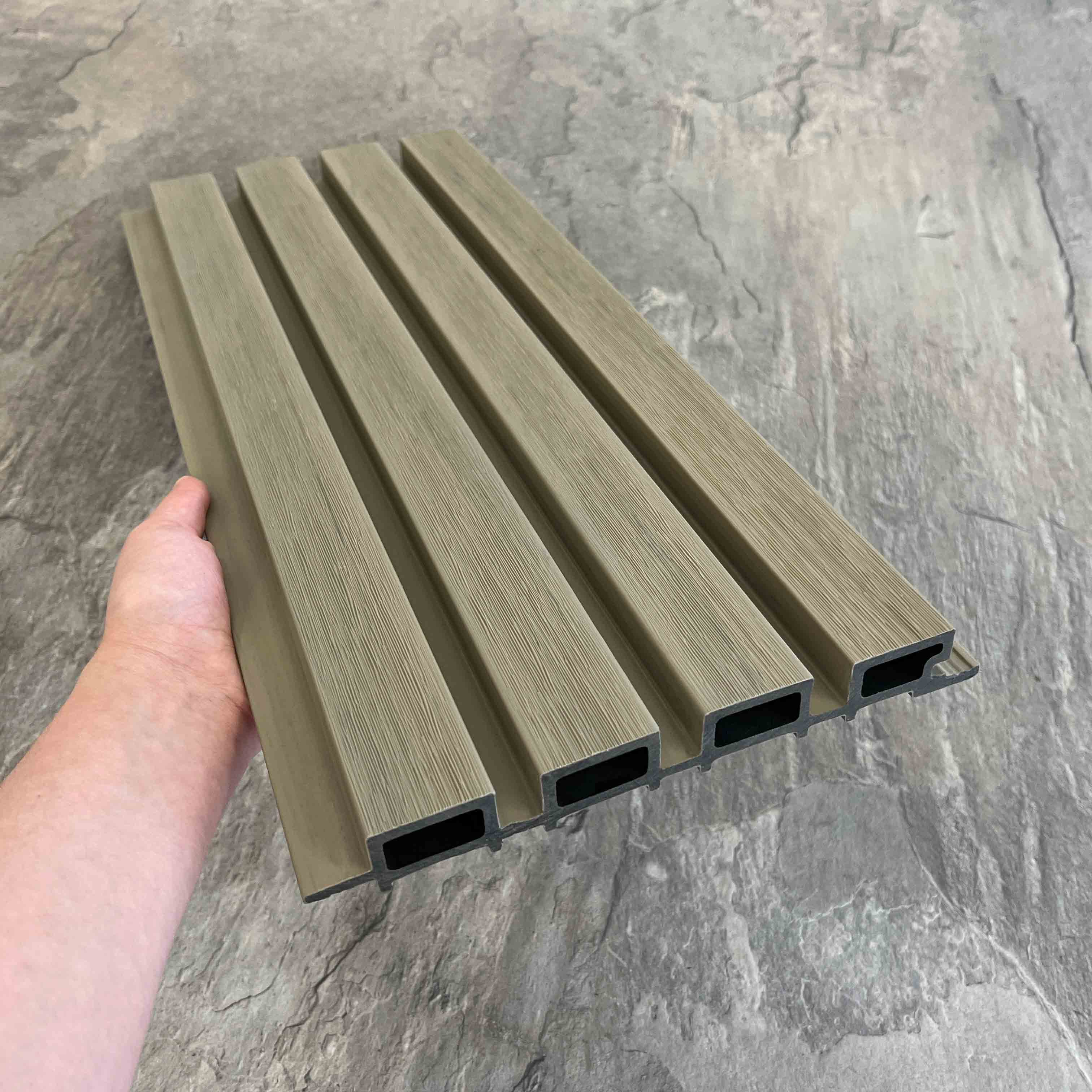 Фасадная реечная панель EasyDecking Ко-Экструзия 219х26х4010 Дрифтвуд