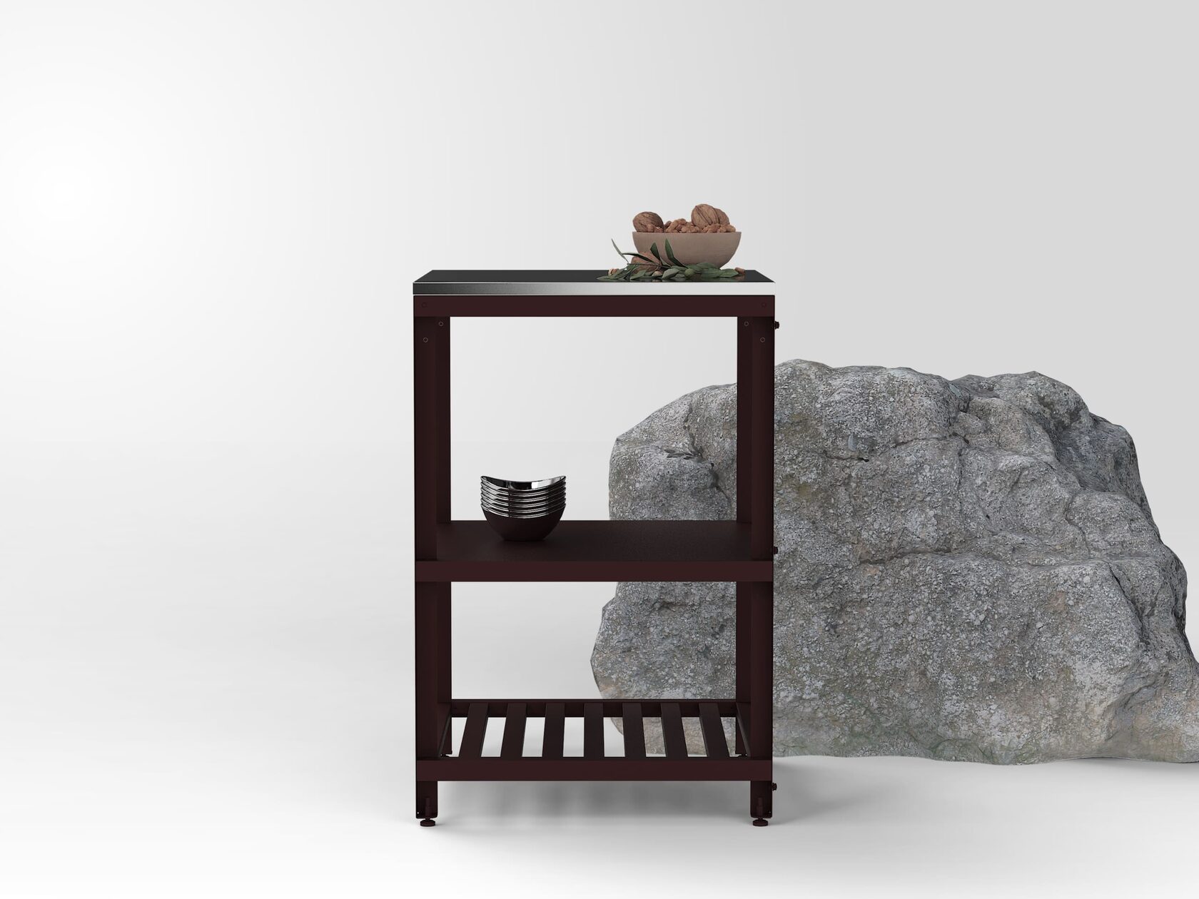 СТОЛ КОМПАКТ - НОЧНОЙ МРАМОР